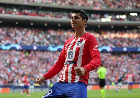 Álvaro Morata celebra un gol ante el Feyenoord.