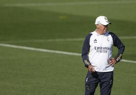 El entrenador del Real Madrid Carlo Ancelott