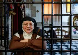 Sor Jennifer en el convento de las Carmelitas Descalzas, en Ronda, Málaga.