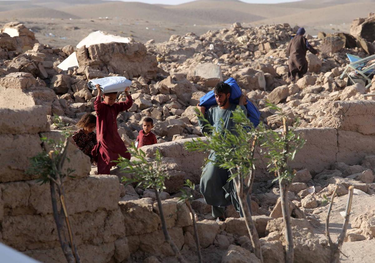 La zona de Herat resultó devastada por varios seísmos la semana pasada.