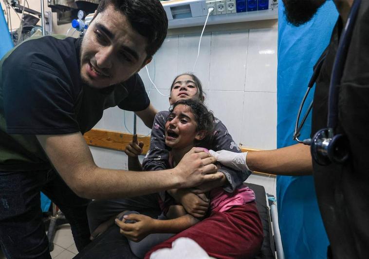 Las imágenes del ataque al hospital de Gaza