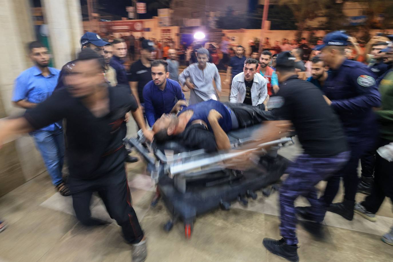 Las imágenes del ataque al hospital de Gaza