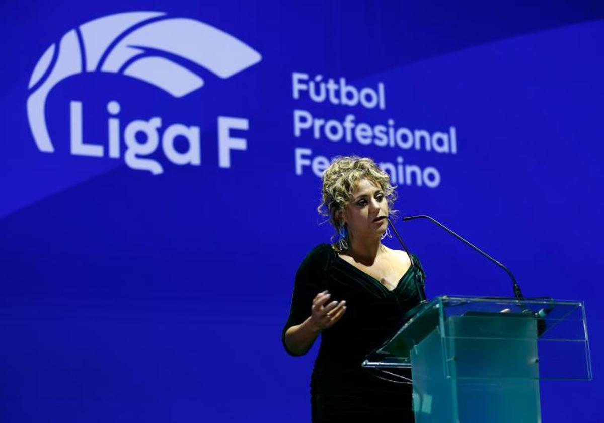 La presidenta de la Liga F, Beatriz Álvarez