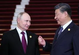 Vladímir Putin y Xi Jinping, este martes en Pekín.
