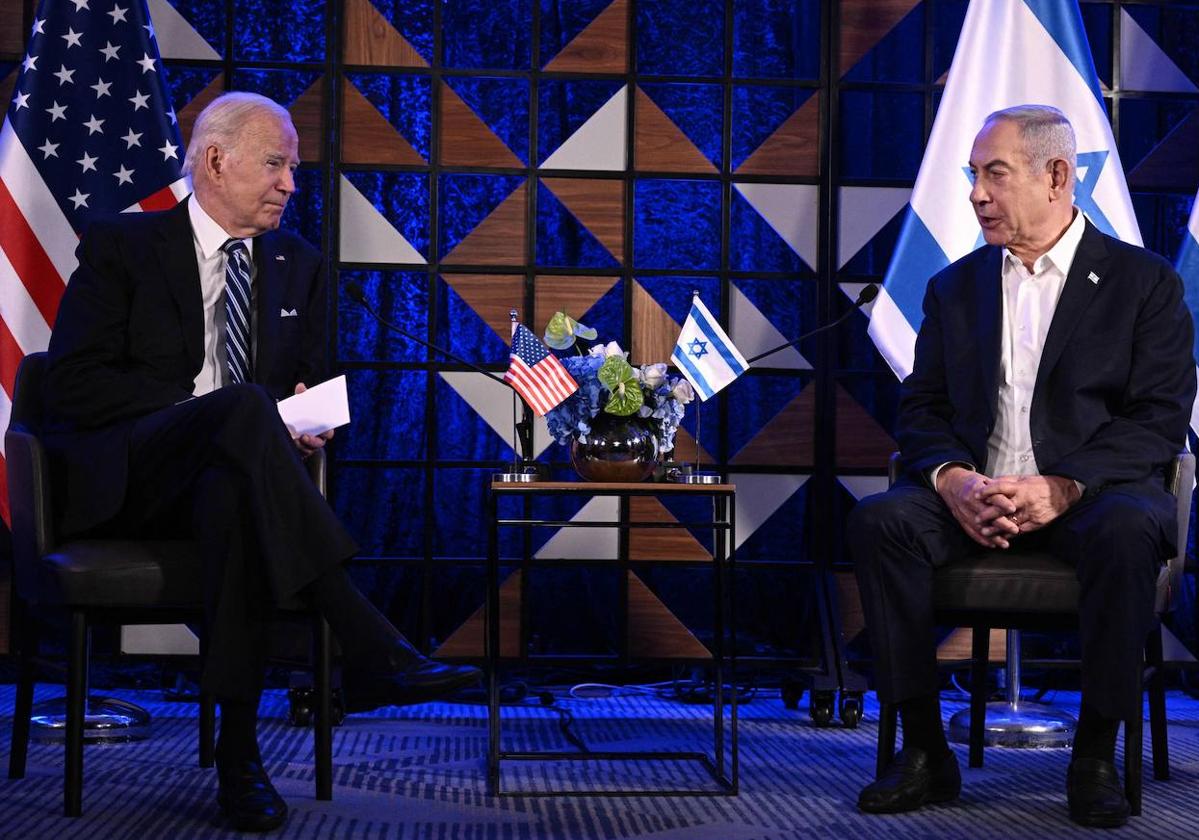 Biden y Netanyahu.