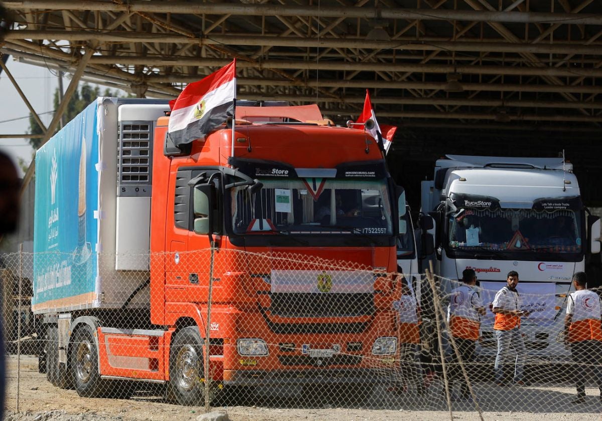 Entrada de la ayuda a Gaza