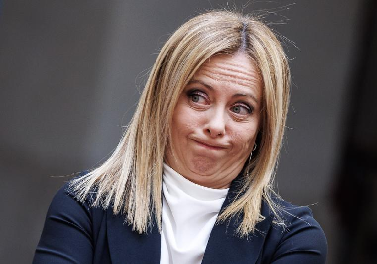 La primera ministra de Italia, Giorgia Meloni.