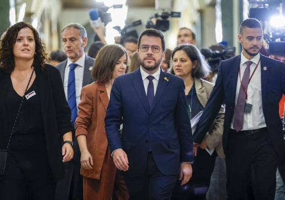 Pere Aragonès asiste a la Comisión General de las Comunidades Autónomas en el Senado.