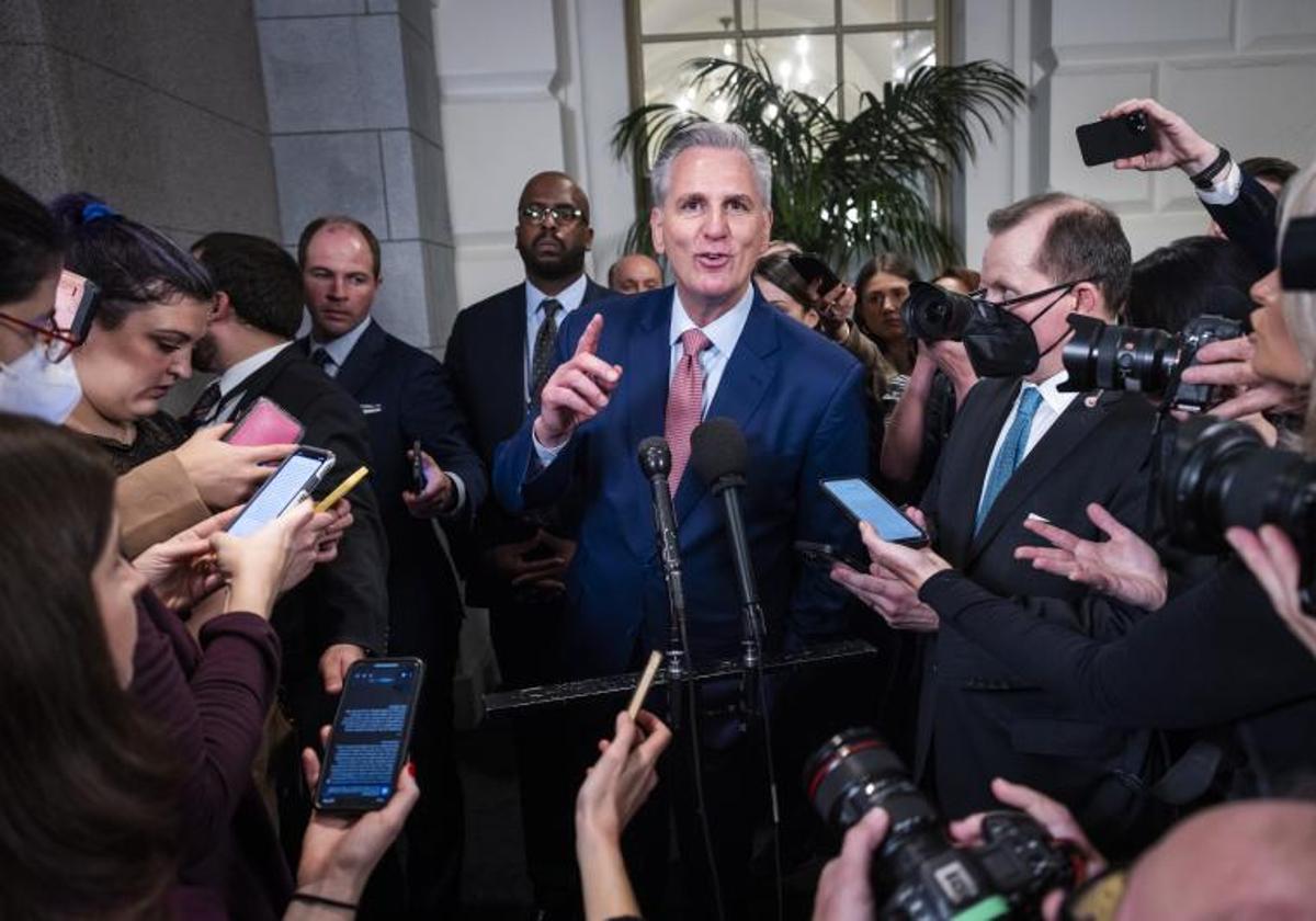 El destituido portavoz del Congreso de EE UU, Kevin McCarthy, en una imagen de archivo.