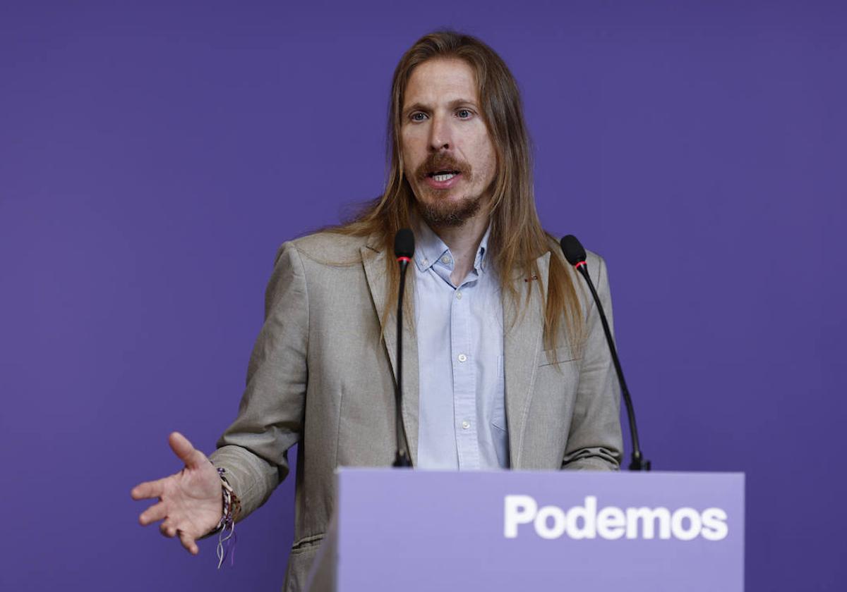 El coportavoz de Podemos Pablo Fernández.