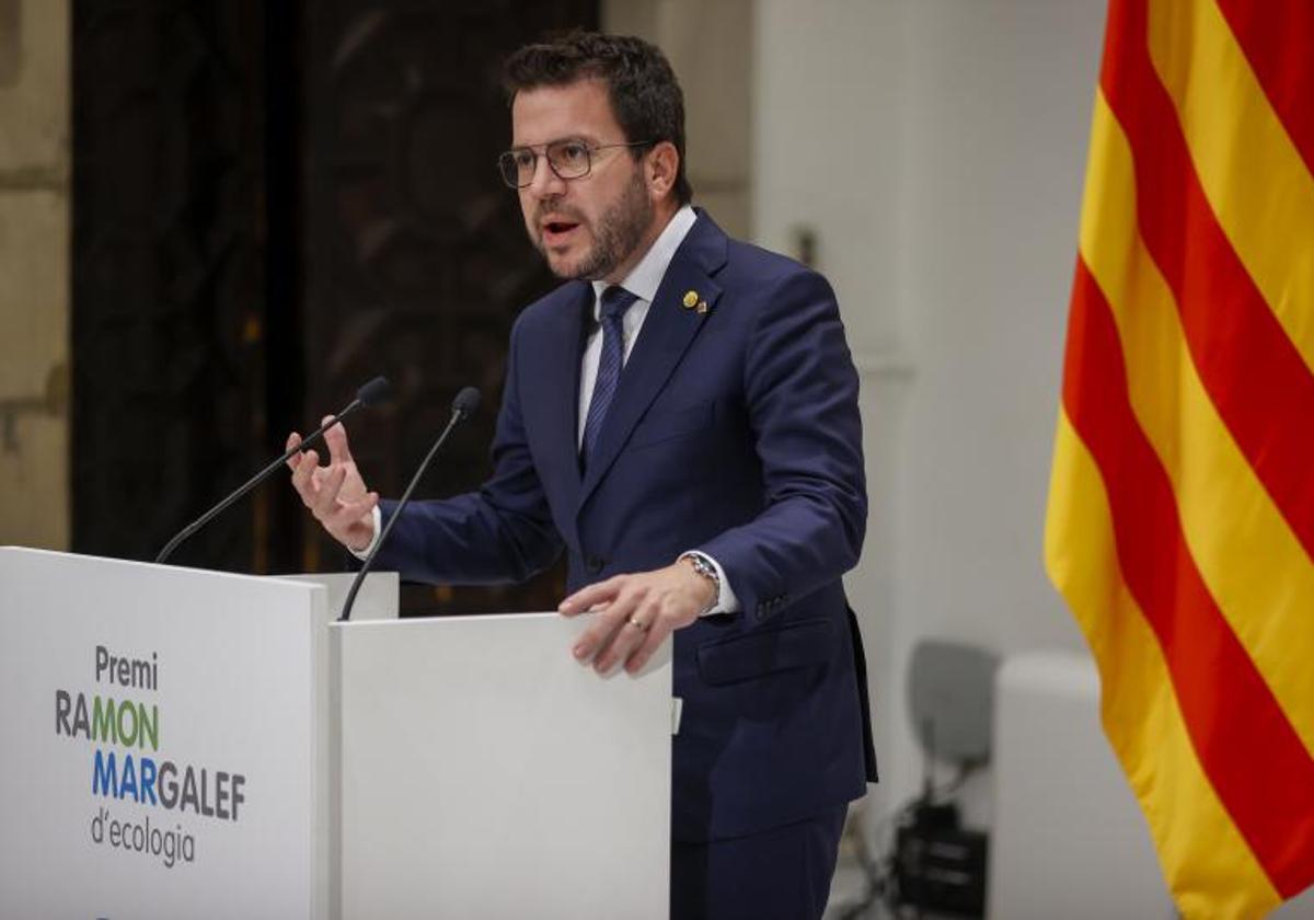 El presidente de la Generalidad de Cataluña, Pere Aragonès.