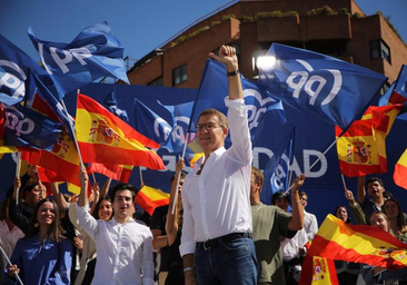 Feijóo intensifica su presencia en la calle contra la amnistía