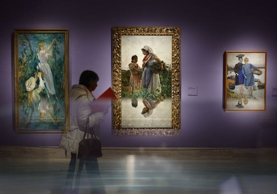 Una de las ocho salas de 'Maestras', en cartel en el museo Thyssen-Bornemisza hasta febrero.