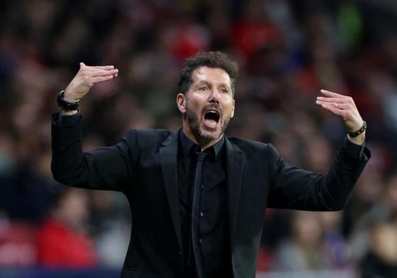 Diego Pablo Simeone, entrenador del Atlético.