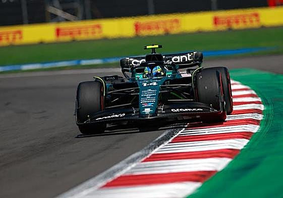 Fernando Alonso rueda en el circuito de México el pasado fin de semana