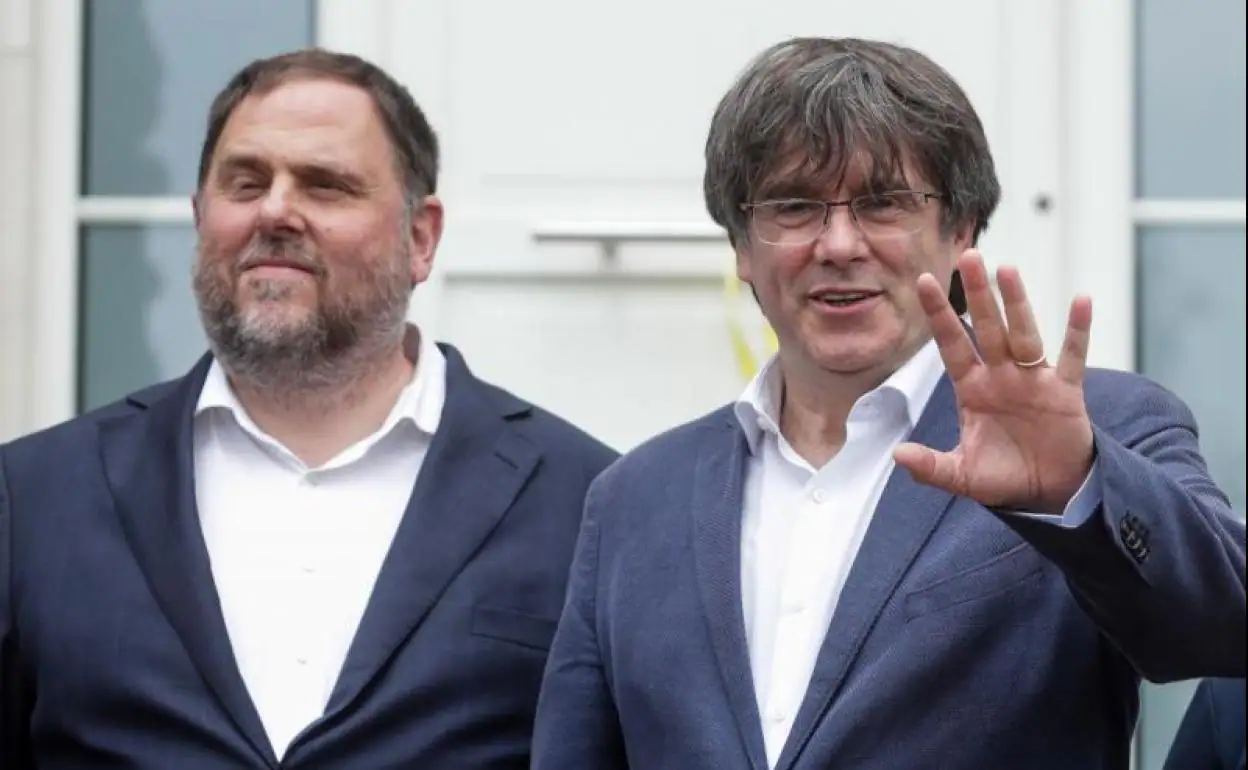 Oriol Junqueras y Carles Puigdemont.