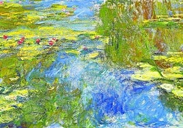 'Le bassin aux nymphéas' (1917-19). Óleo sobre lienzo de 1,07 por 2,08 metros.