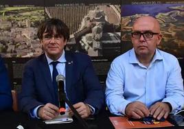 El expresidente catalán Carles Puigdemont y su abogado Gonzalo Boye en una foto de archivo