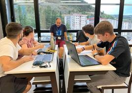 Un aula de la Escuela de Ingeniería de Gipuzkoa (UPV).