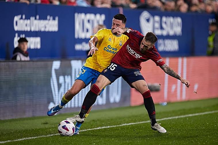 Las Palmas y Osasuna empatan a golazos con un Valles salvador