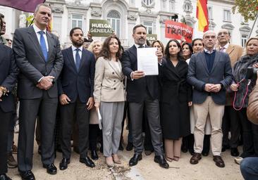 Vox lanza su ofensiva contra Sánchez, la Mesa del Congreso y la del Senado si el PP no es «responsable»