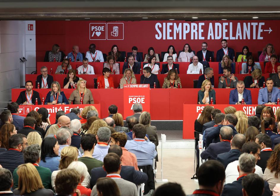 Reunióbn del Comité Federal del PSOE.