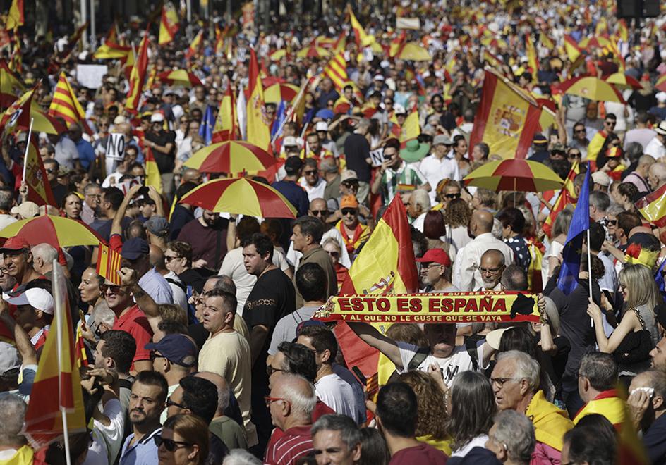 Manifestación en Barcelona.