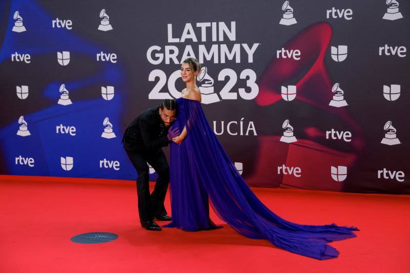 Maluma con su pareja, Susana Gómez, embarazada de Paris, la primera hija del cantante. 