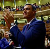 Pedro Sánchez, reelegido presidente en la primera votación