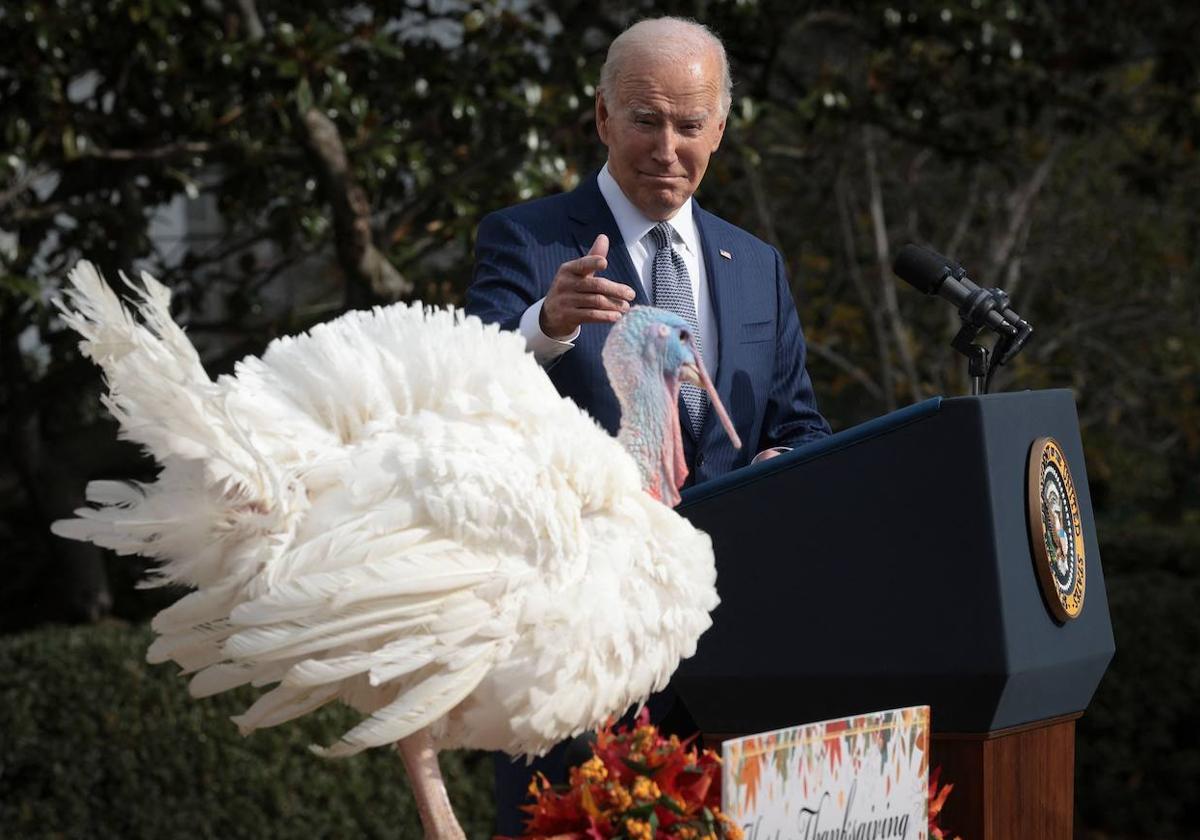 Biden celebrates his birthday by pardoning turkeys