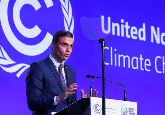 Pedro Sánchez en la COP26.