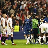 El Sevilla, del sueño al KO en la Champions en media hora