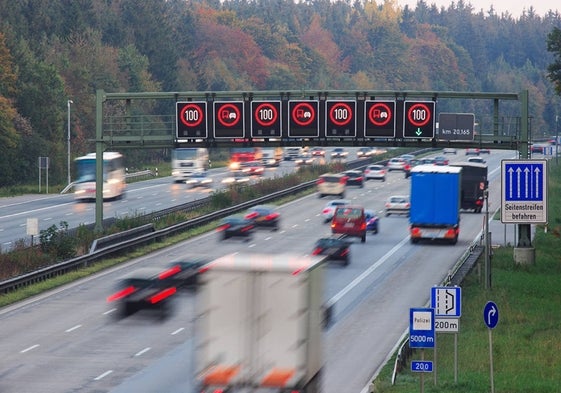 Las Autobahn alemanas también tienen límite de velocidad según los tramos