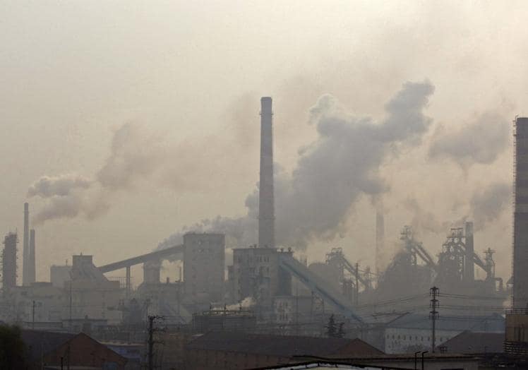 A steel mill in China.