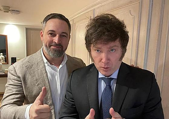 Abasal colgó el sábado en las redes sociales esta fotografía junto a Javier Milei