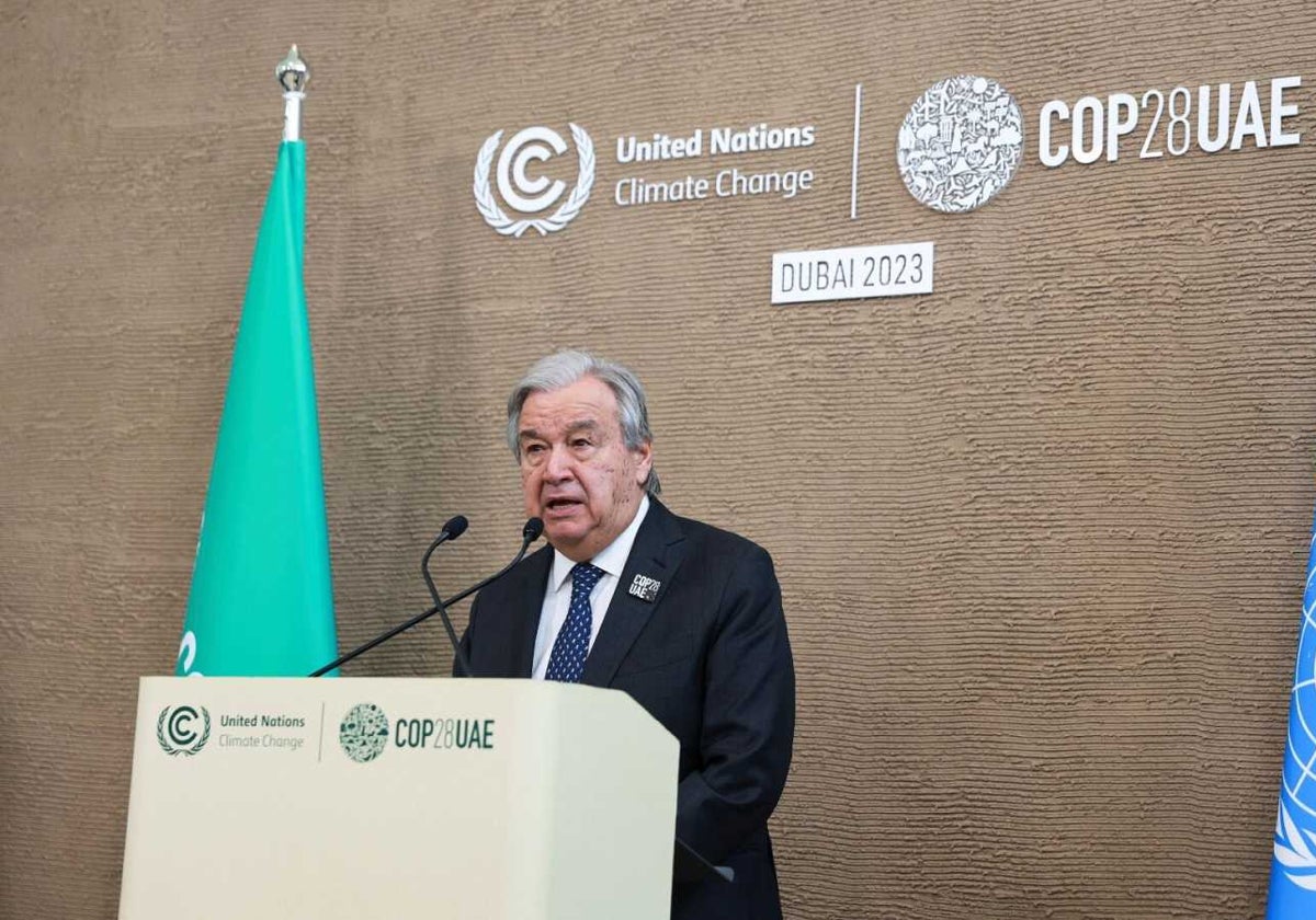 Guterres pide el fin de los combustibles fósiles «a dos velocidades, pero bajo el Acuerdo de París»