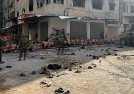 Palestinos en calzoncillos