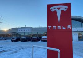 Tienda de Tesla en la ciudad de Porsgrunn