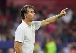 Julen Lopetegui, durante un partido.