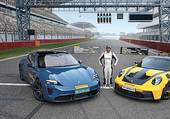 El Porsche 911 GT3 RS y el Taycan Turbo S baten récords en el circuito de Buddh