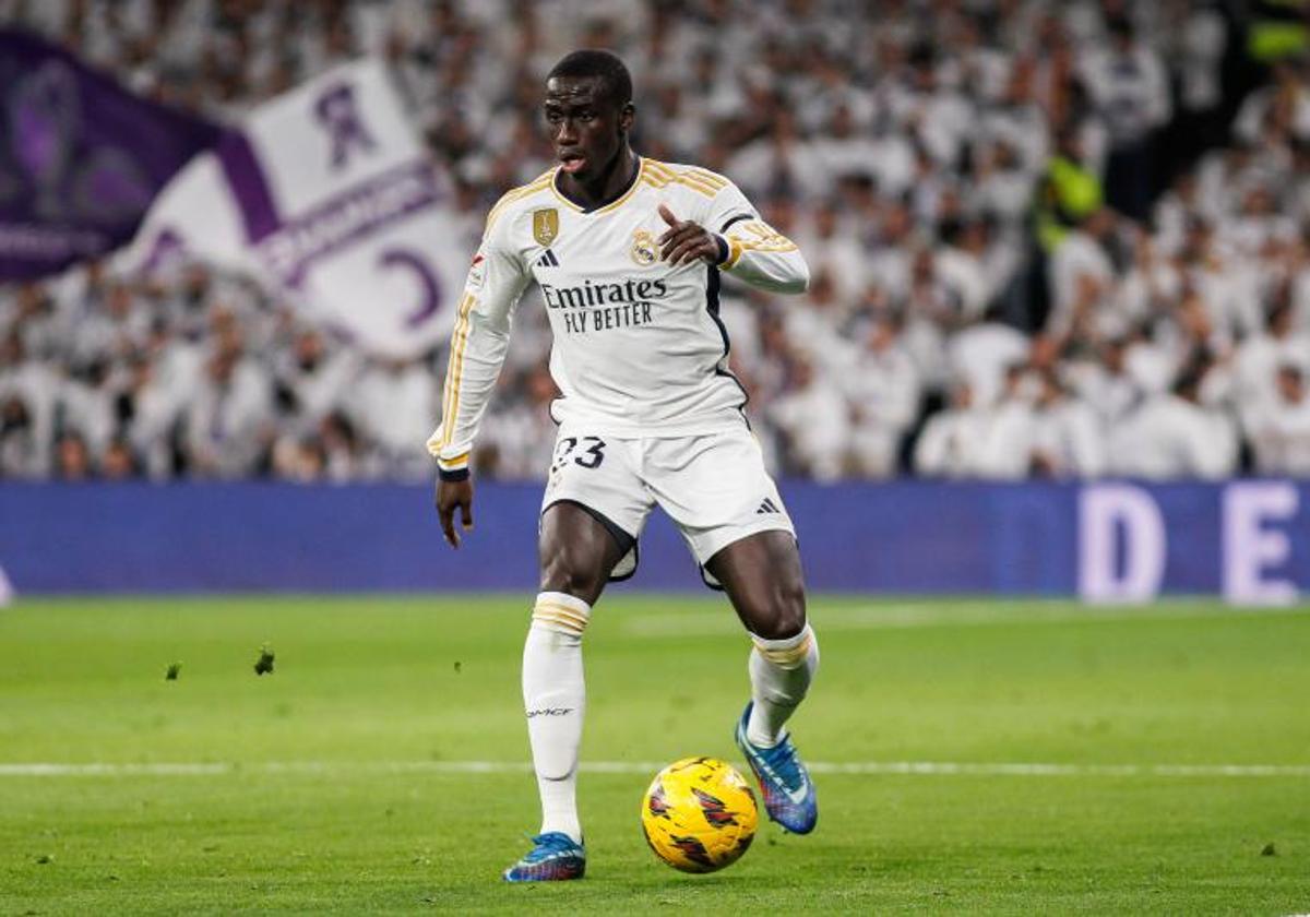 Ferland Mendy, durante el Real Madrid-Villarreal del pasado domingo.