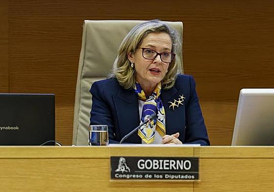 La vicepresidenta económica, Nadia Calviño.
