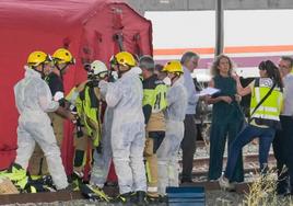 Operativo de búsqueda de Álvaro Prieto en la estación de Santa Justa.