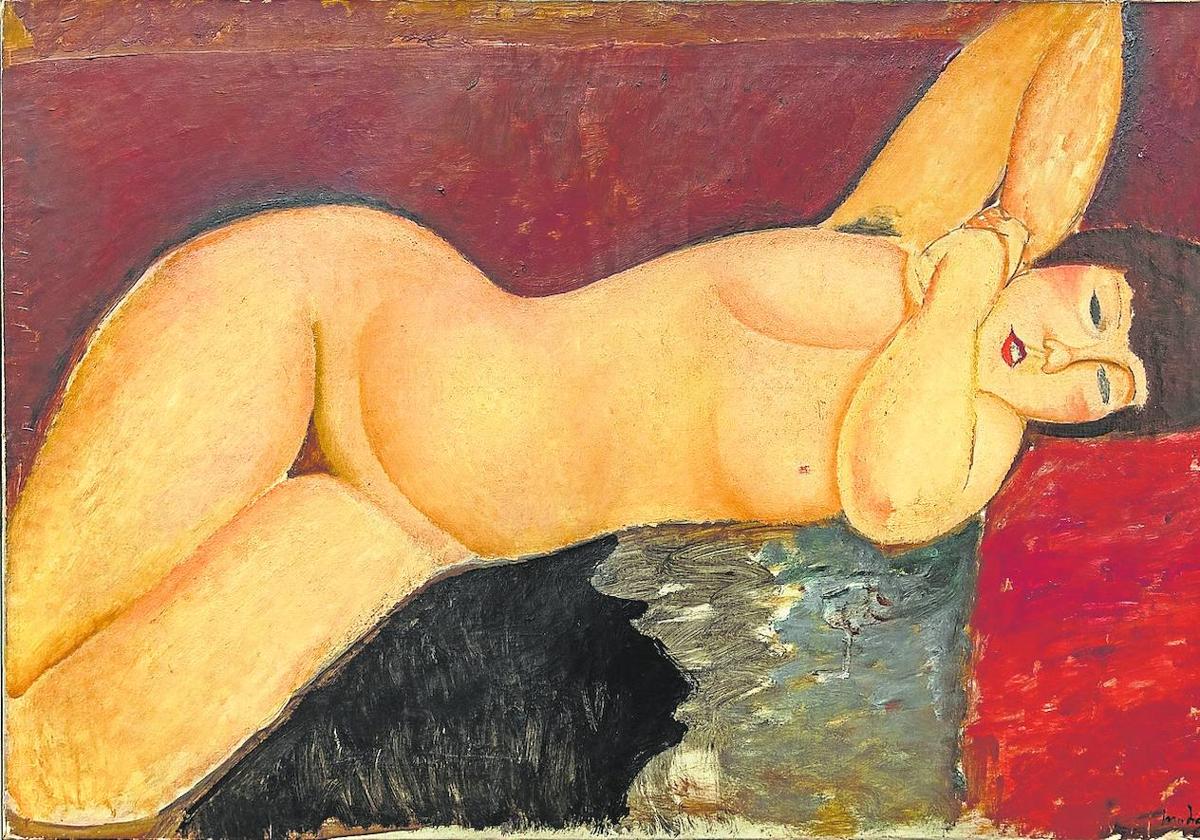 El cuadro 'Nu couché' (1917-18), obra de Modigliani.