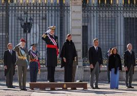 Los Reyes han presidido este sábado la ceremonia de la Pascua Militar en el Palacio Real de Madrid.