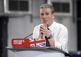 El líder del Partido Laborista británico, sir Keir Starmer, en su discurso de Año Nuevo.