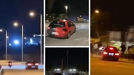 Escenas que dejan las carreras ilegales.