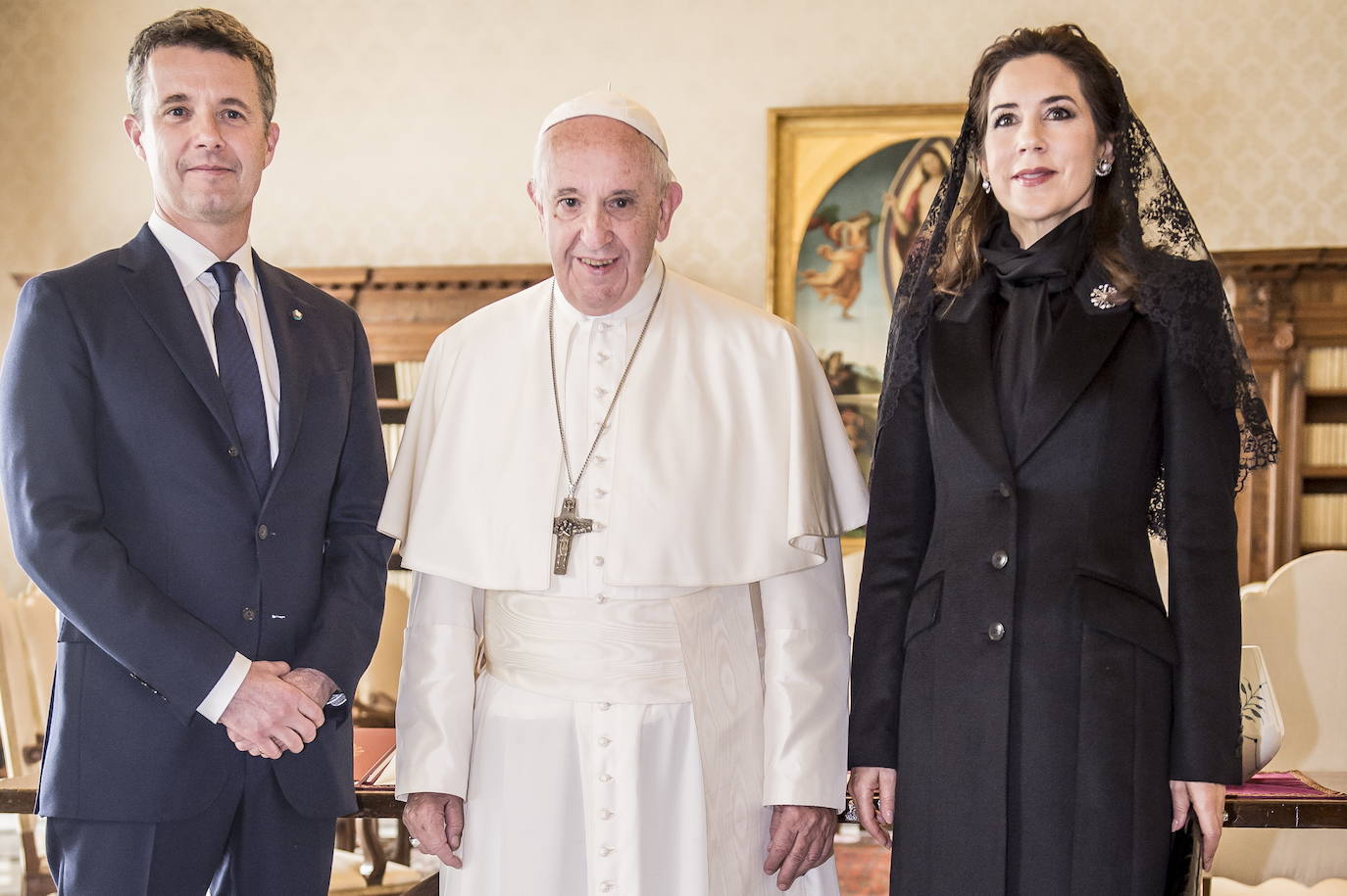 Federico y Mary fueron recibidos en 2018 en audiencia por el Papa Francisco.