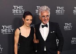 Aitana Bonmatí, junto al directo del Barça Xavi Puig i Hernández