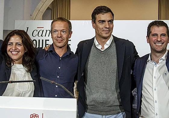 Esther Peña en un acto del PSOE en Burgos en 2015